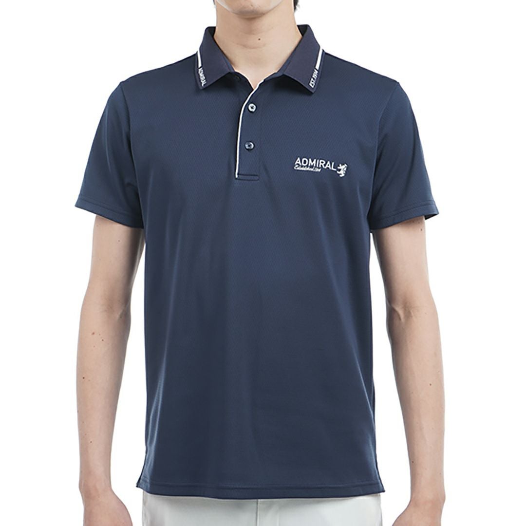 アドミラル ゴルフ Admiral GOLF メンズ メンズ カラタッチ 台襟付きポロシャツ ADMA533 詳細4