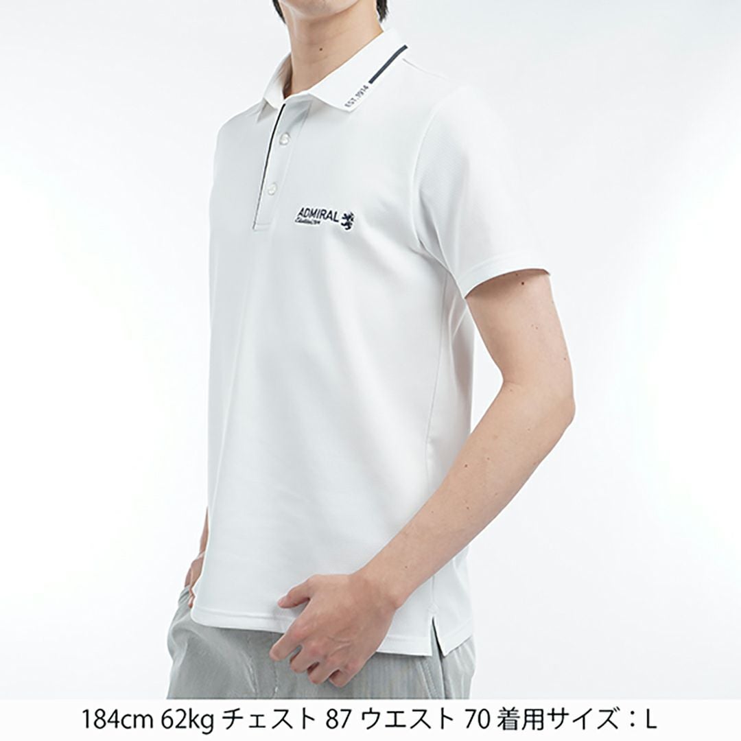 30％OFF】[アドミラル ゴルフ]メンズ カラタッチ 台襟付きポロシャツ