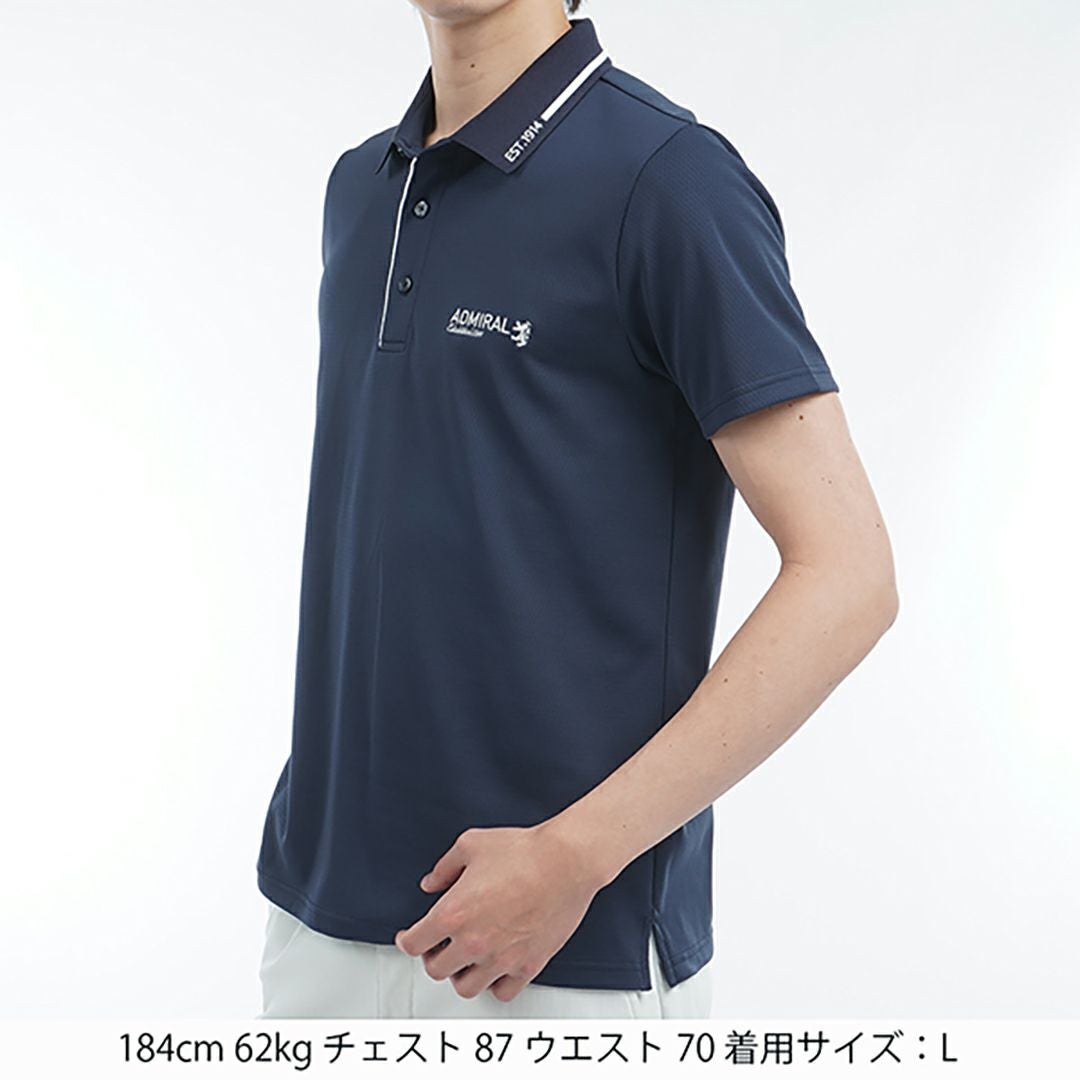 アドミラル ゴルフ Admiral GOLF メンズ メンズ カラタッチ 台襟付きポロシャツ ADMA533 詳細14