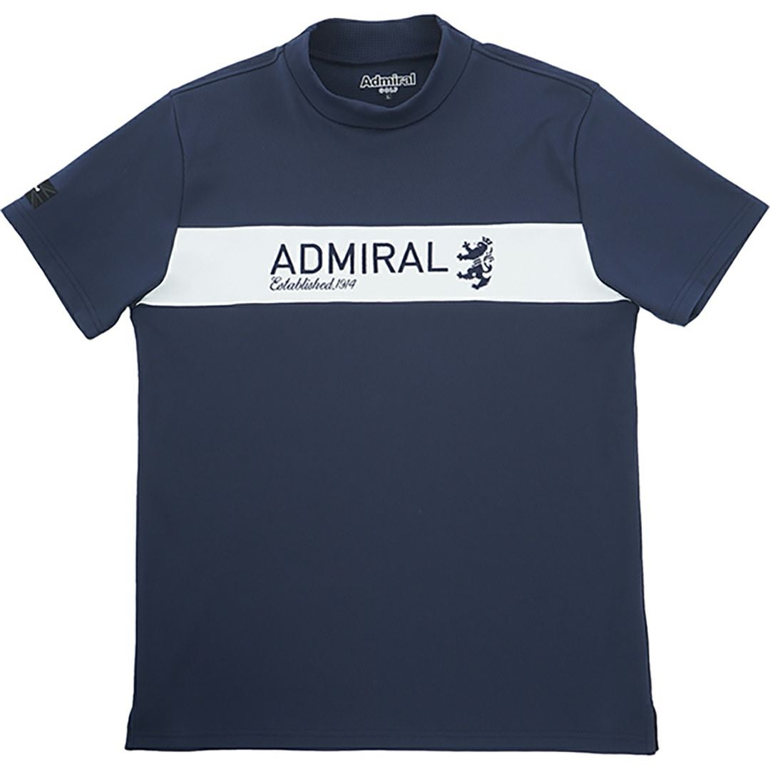 Admiral 2025SSネイビー Tシャツ Sサイズ 30％OFF】[アドミラル ゴルフ]メンズ カラタッチ モックネックシャツ