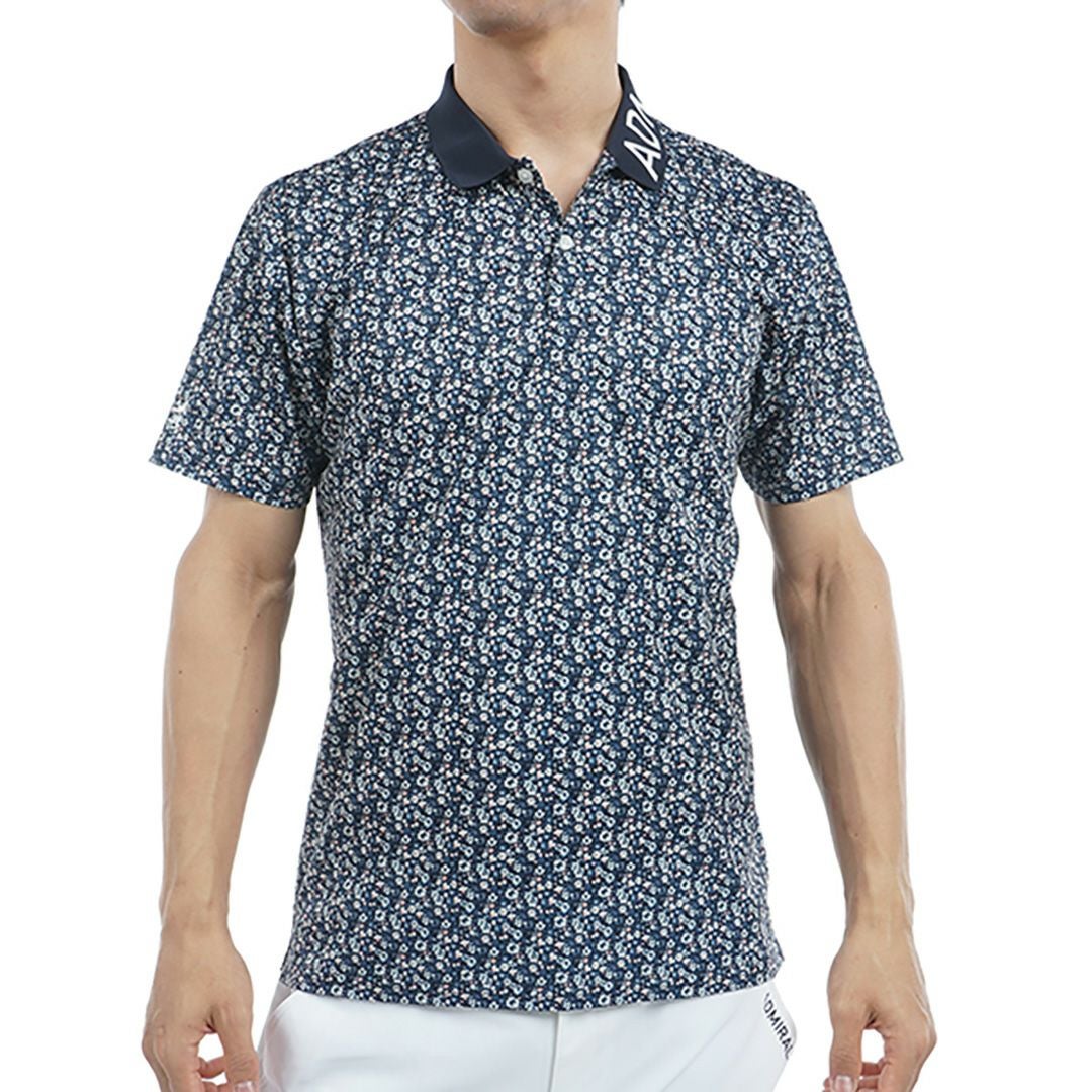 30％OFF】[アドミラル ゴルフ]メンズ 花柄プリント ポロシャツ