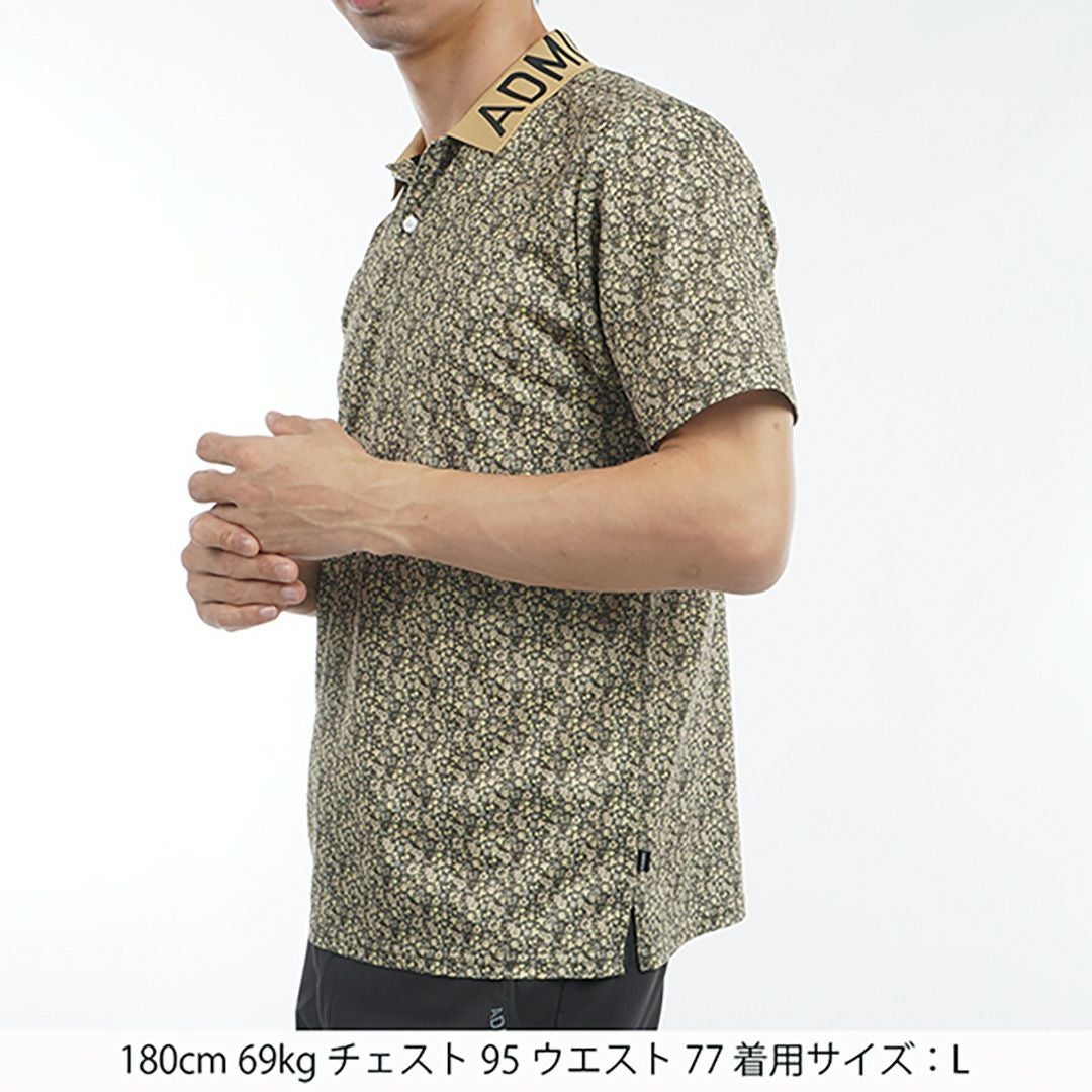 30％OFF】[アドミラル ゴルフ]メンズ 花柄プリント ポロシャツ