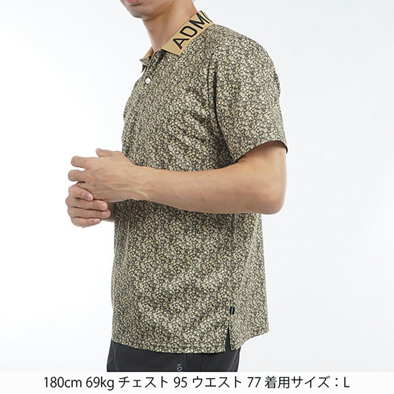 アドミラル ゴルフ Admiral GOLF メンズ メンズ 花柄プリント ポロシャツ ADMA535 詳細6