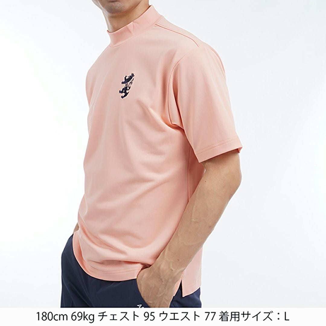 アドミラル ゴルフ Admiral GOLF メンズ メンズ ビッグ鹿の子 アクティブモックネックシャツ ADMA536 詳細9