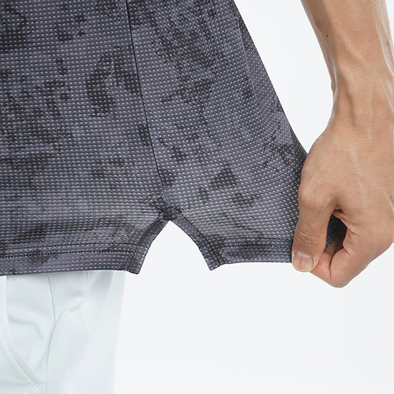 アドミラル ゴルフ Admiral GOLF メンズ メンズ ローラー カモフラージュプリントシャツ ADMA538 詳細15