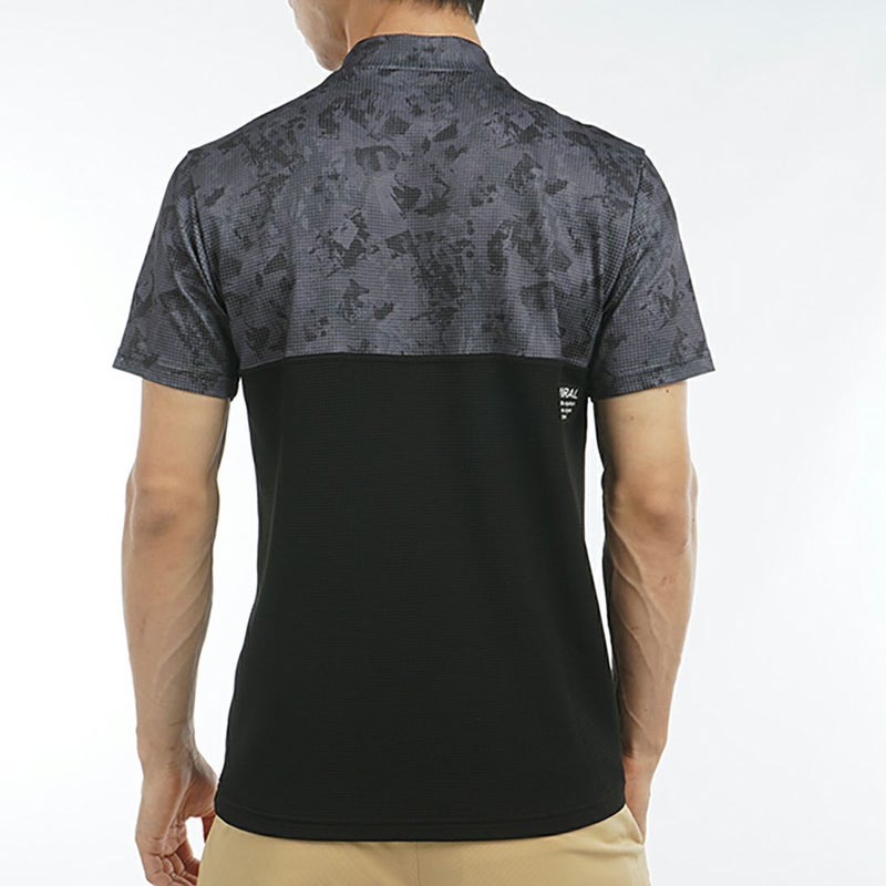 アドミラル ゴルフ Admiral GOLF メンズ メンズ ローラーカモフラージュプリント モックネックシャツ ADMA539 詳細10