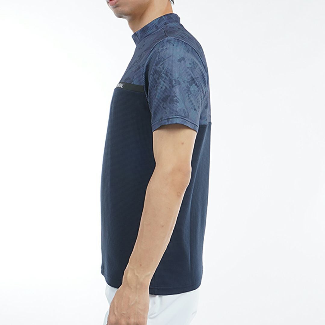 アドミラル ゴルフ Admiral GOLF メンズ メンズ ローラーカモフラージュプリント モックネックシャツ ADMA539 詳細13