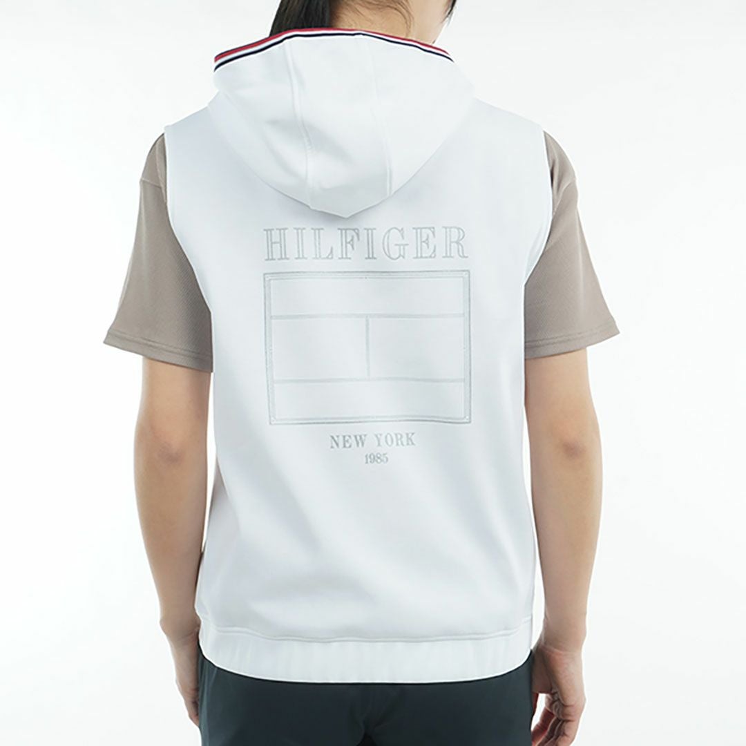 トミー ヒルフィガー ゴルフ Tommy Hilfiger Golf レディース レディース バックロゴ フーディーベスト THLA502 詳細6