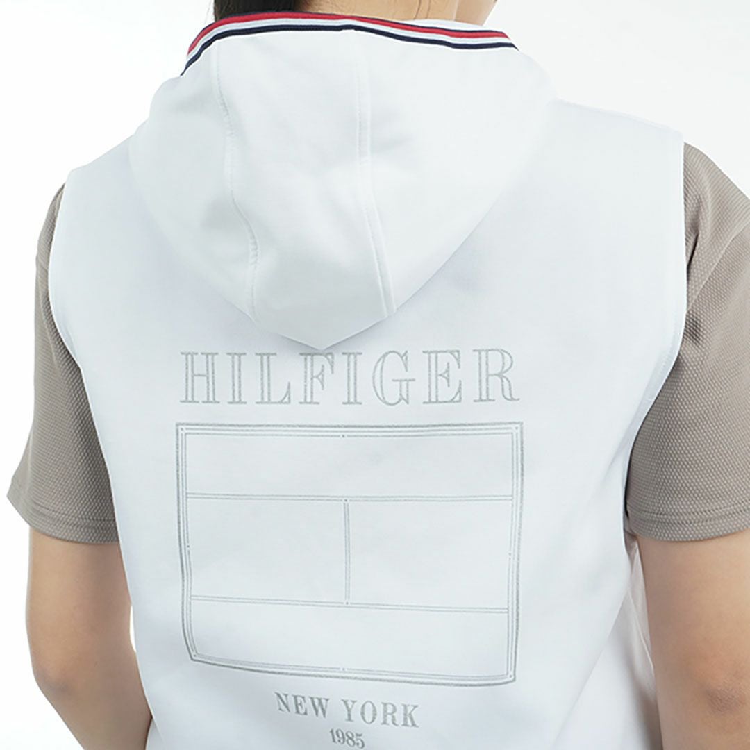 トミー ヒルフィガー ゴルフ Tommy Hilfiger Golf レディース レディース バックロゴ フーディーベスト THLA502 詳細9