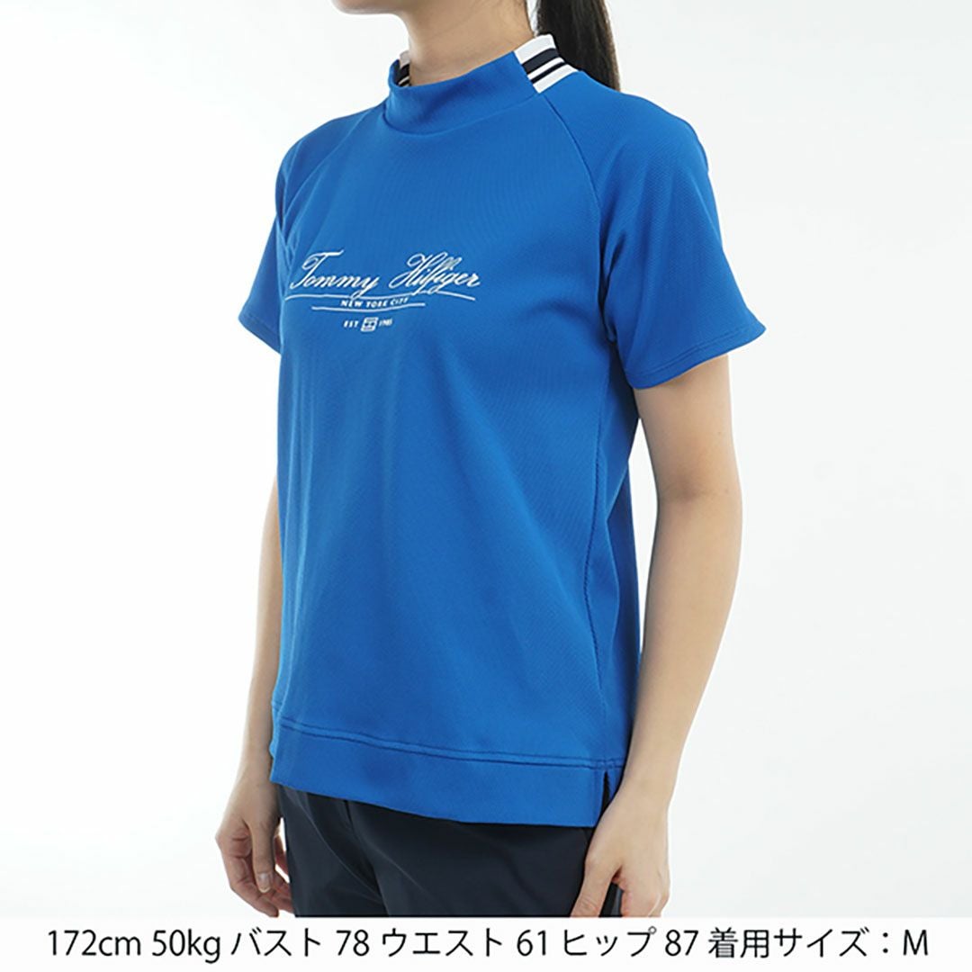 トミーヒルフィガーゴルフ　半袖　モックネックワンピース　ネイビー　M キャンペーン対象商品】【30％OFF】[トミー ヒルフィガー ゴルフ