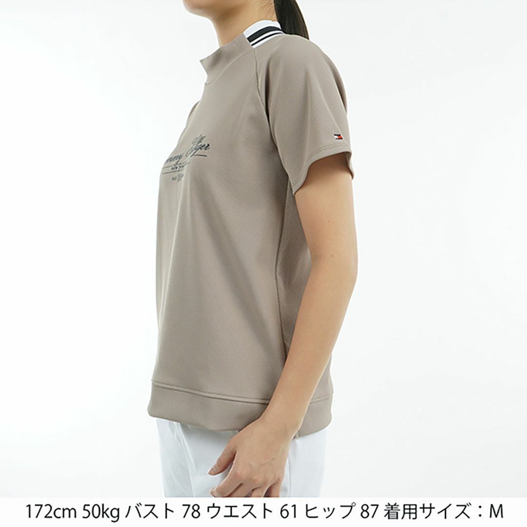 トミー ヒルフィガー ゴルフ Tommy Hilfiger Golf レディース レディース クラシックロゴ 半袖モックネックシャツ THLA504 詳細16