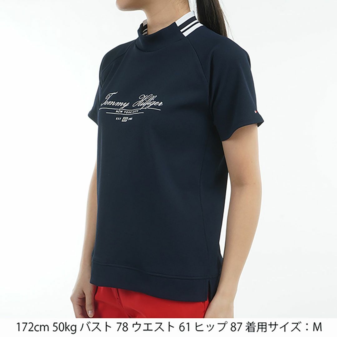 トミー ヒルフィガー ゴルフ Tommy Hilfiger Golf レディース レディース クラシックロゴ 半袖モックネックシャツ THLA504 詳細18