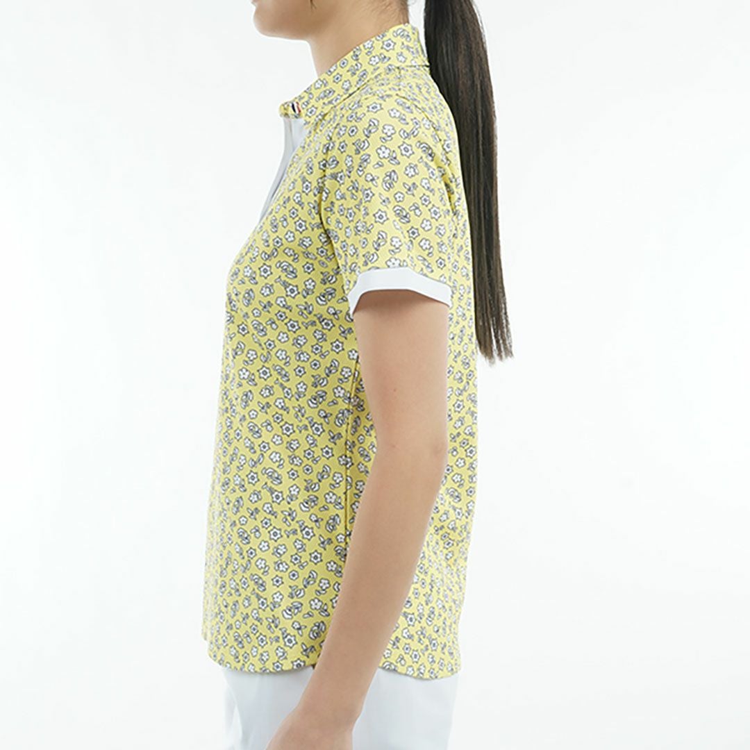 トミー ヒルフィガー ゴルフ Tommy Hilfiger Golf レディース レディース ドット&フラワープリント 半袖シャツ THLA506 詳細6