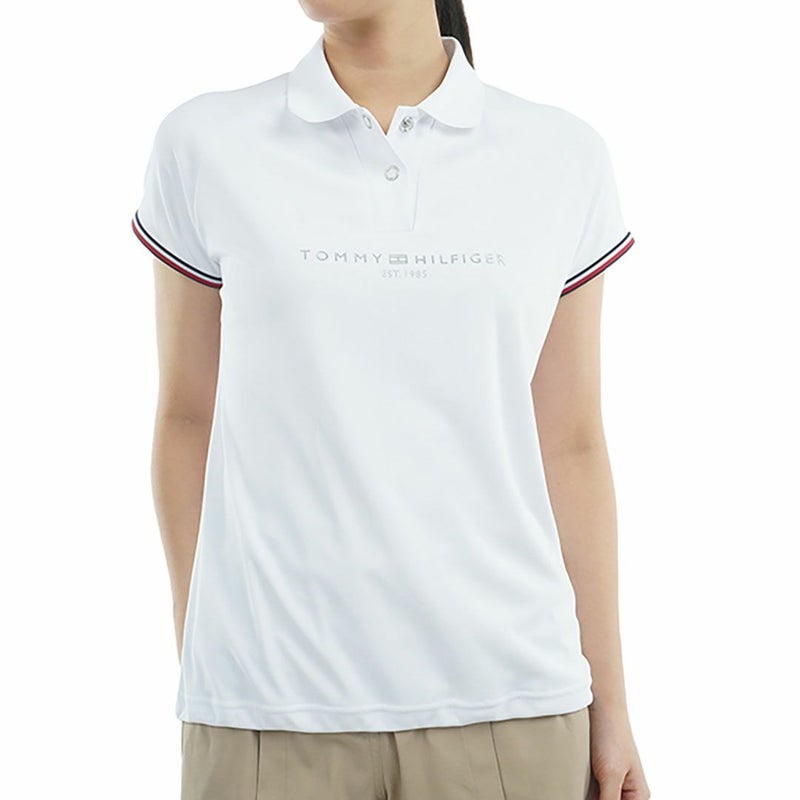 トミー ヒルフィガー ゴルフ Tommy Hilfiger Golf レディース レディース フロントロゴ フレンチスリーブポロシャツ THLA511 詳細2