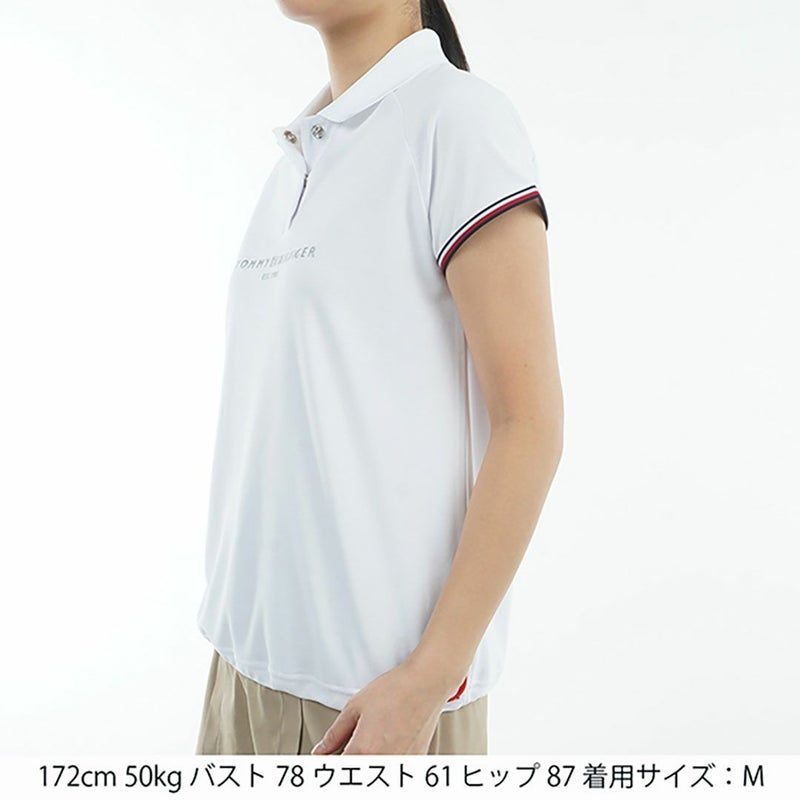トミー ヒルフィガー ゴルフ Tommy Hilfiger Golf レディース レディース フロントロゴ フレンチスリーブポロシャツ THLA511 詳細16
