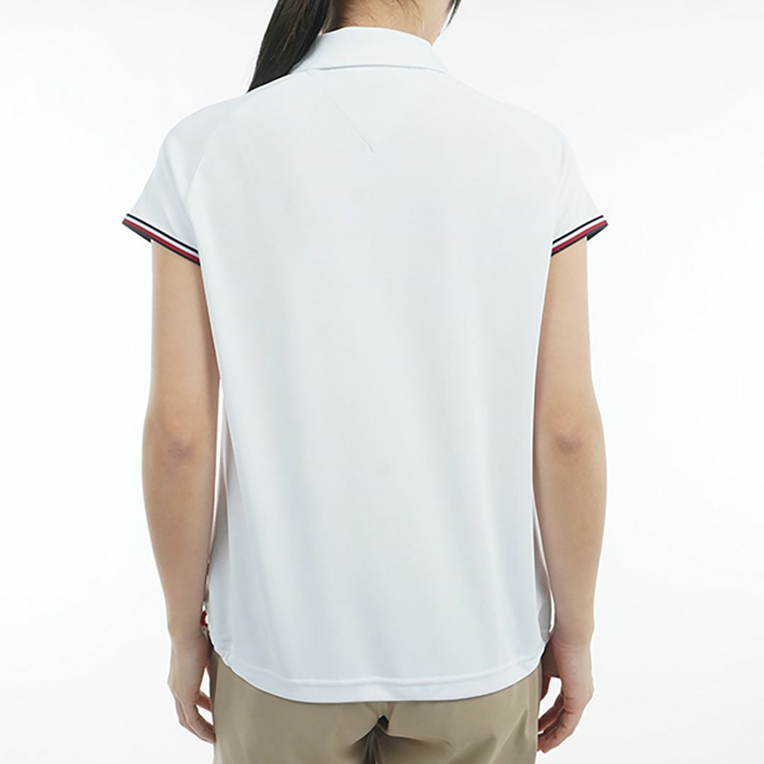 トミー ヒルフィガー ゴルフ Tommy Hilfiger Golf レディース レディース フロントロゴ フレンチスリーブポロシャツ THLA511 詳細17