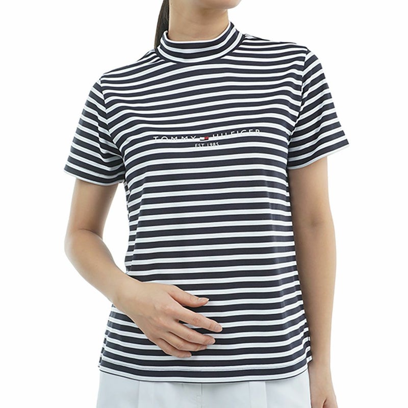 トミー ヒルフィガー ゴルフ Tommy Hilfiger Golf レディース レディース フロントロゴ 半袖モックネックシャツ THLA512 詳細6
