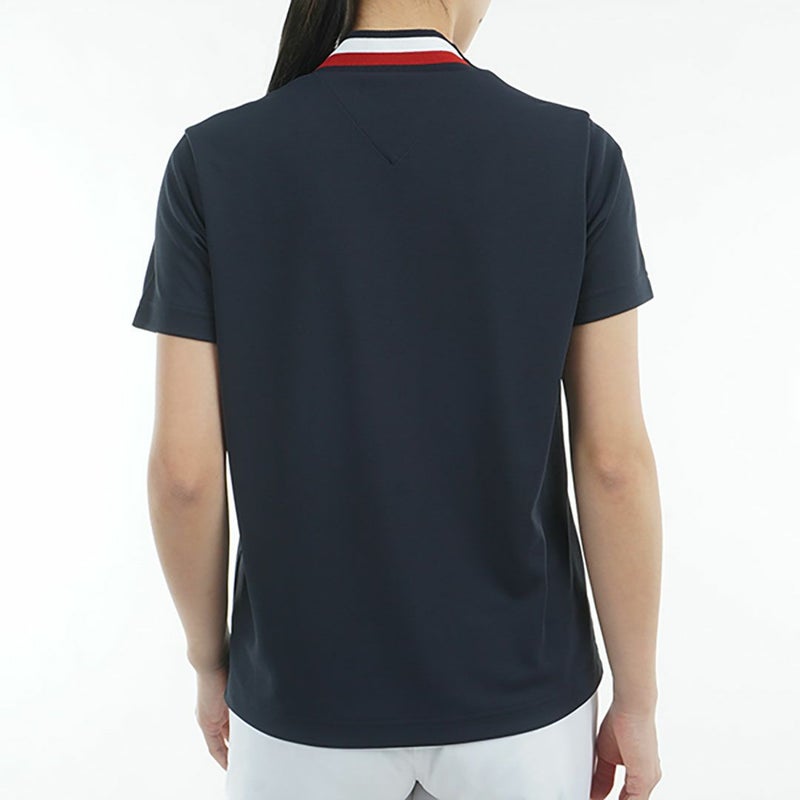 トミー ヒルフィガー ゴルフ Tommy Hilfiger Golf レディース レディース フロントロゴ 半袖モックネックシャツ THLA512 詳細19