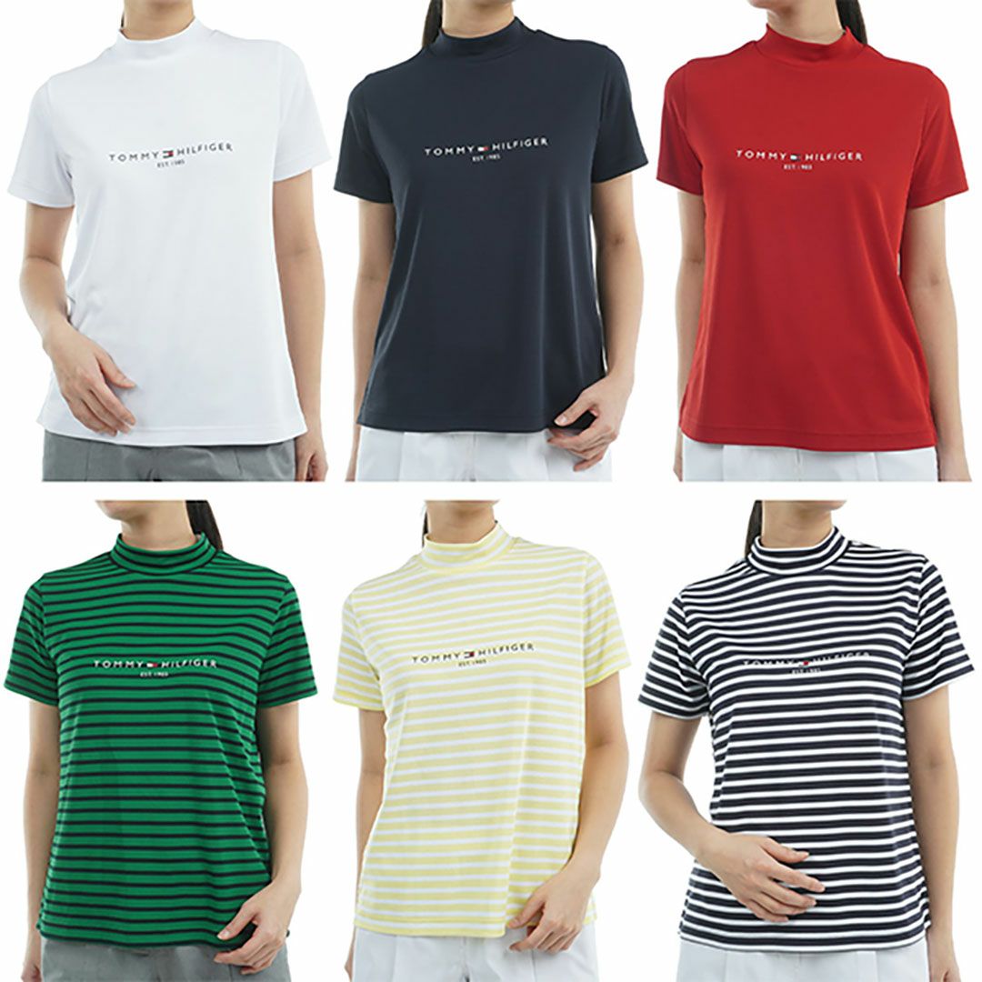 トミー ヒルフィガー ゴルフ Tommy Hilfiger Golf レディース レディース フロントロゴ 半袖モックネックシャツ THLA512 詳細26