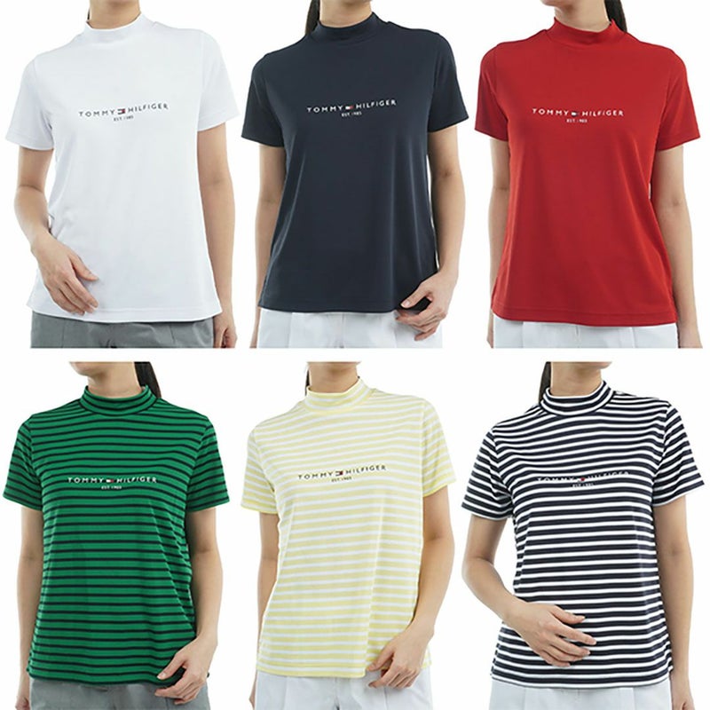 トミー ヒルフィガー ゴルフ Tommy Hilfiger Golf レディース レディース フロントロゴ 半袖モックネックシャツ THLA512 詳細26