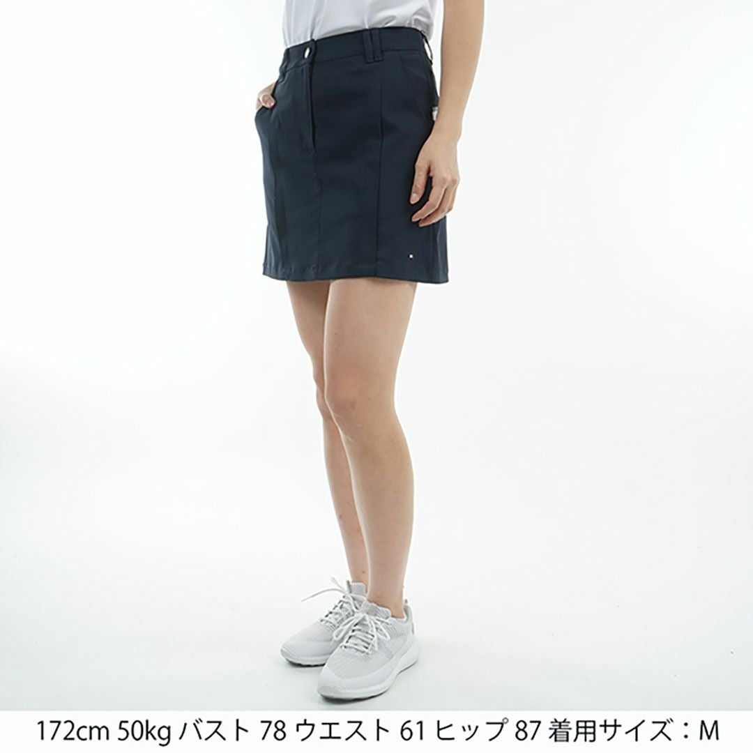   ゴルフスカート Lサイズ ネイビー新品 40％OFF】[トミー ヒルフィガー ゴルフ]レディース バックプリント