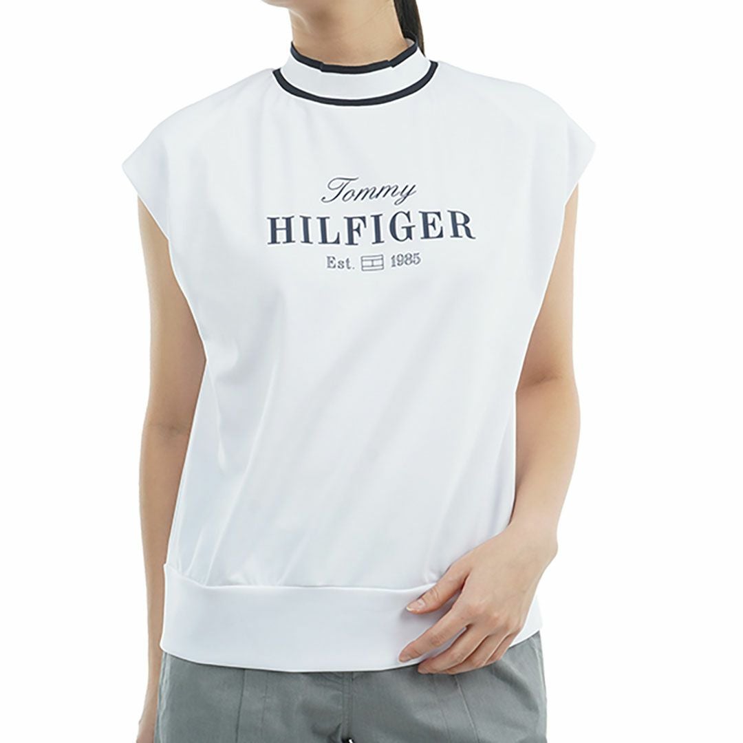 トミー ヒルフィガー ゴルフ Tommy Hilfiger Golf レディース レディース フレンチスリーブ コクーンモックネックシャツ THLA515 詳細1
