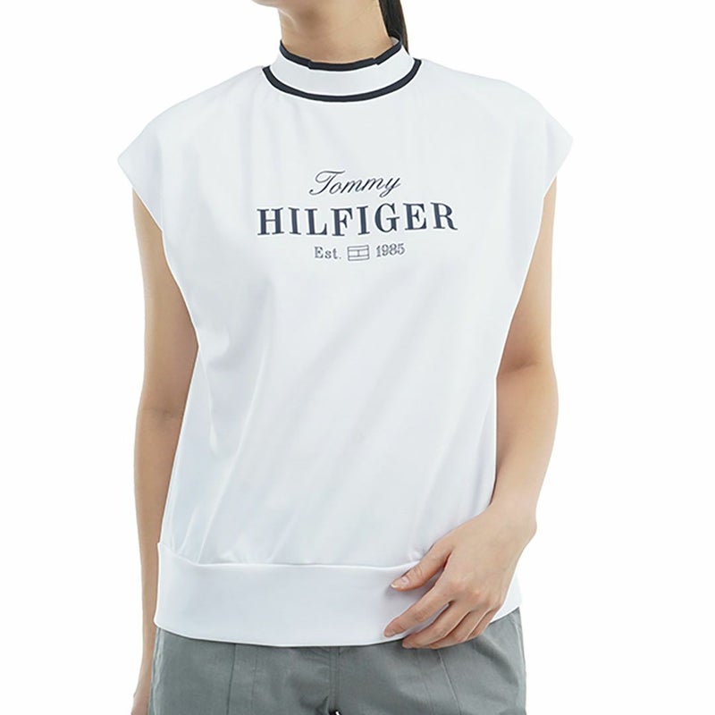 トミー ヒルフィガー ゴルフ Tommy Hilfiger Golf レディース レディース フレンチスリーブ コクーンモックネックシャツ THLA515 詳細1