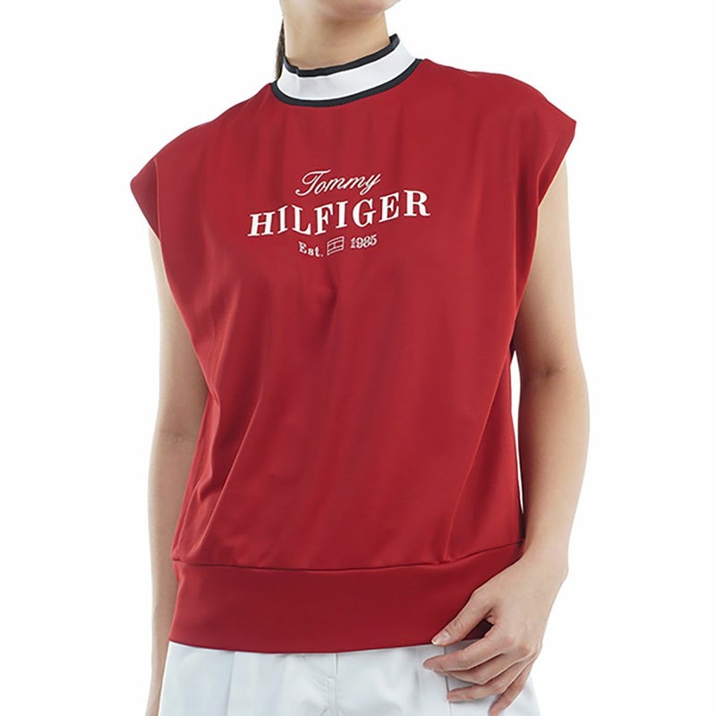 トミー ヒルフィガー ゴルフ Tommy Hilfiger Golf レディース レディース フレンチスリーブ コクーンモックネックシャツ THLA515 詳細3