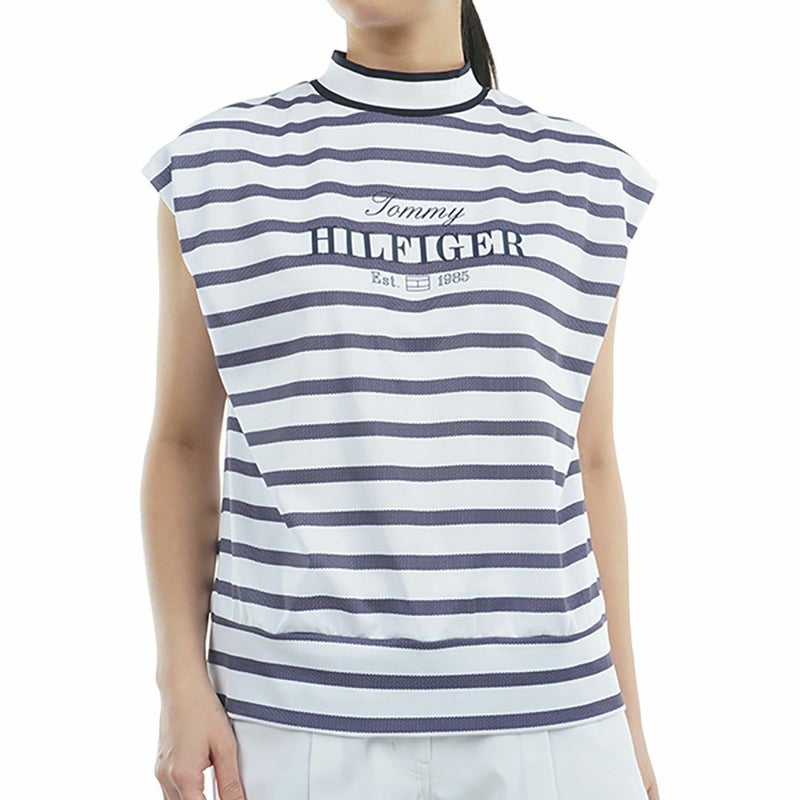 トミー ヒルフィガー ゴルフ Tommy Hilfiger Golf レディース レディース フレンチスリーブ コクーンモックネックシャツ THLA515 詳細4
