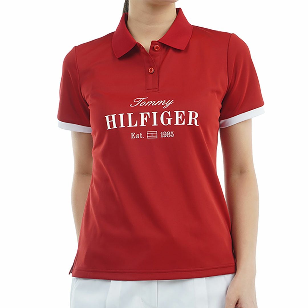 トミー ヒルフィガー ゴルフ Tommy Hilfiger Golf レディース レディース クラシックロゴ 半袖ポロシャツ THLA516 詳細1