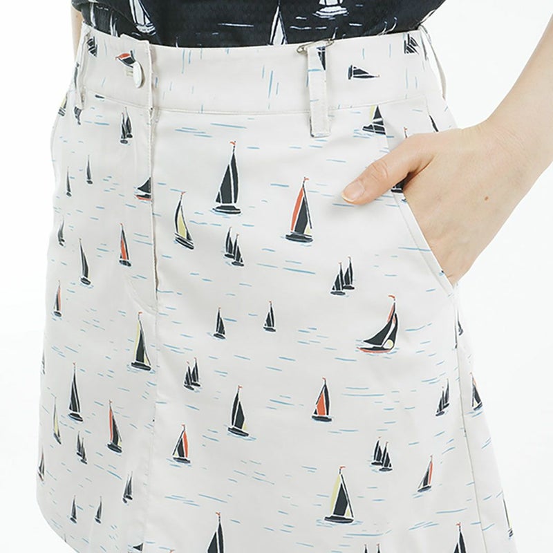 トミー ヒルフィガー ゴルフ Tommy Hilfiger Golf レディース レディース ヨットプリント スカート THLA521 詳細8