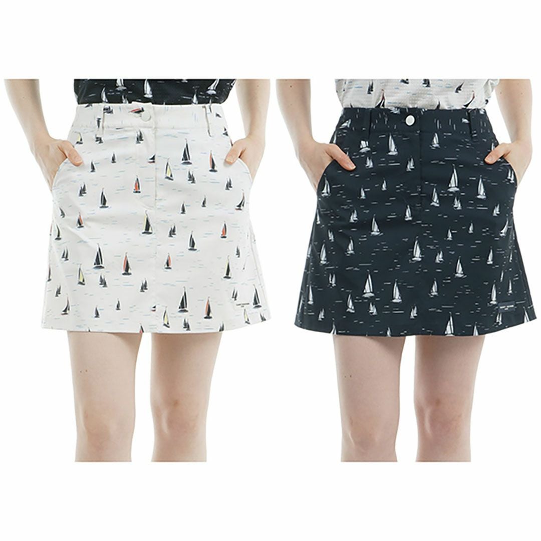 トミー ヒルフィガー ゴルフ Tommy Hilfiger Golf レディース レディース ヨットプリント スカート THLA521 詳細13