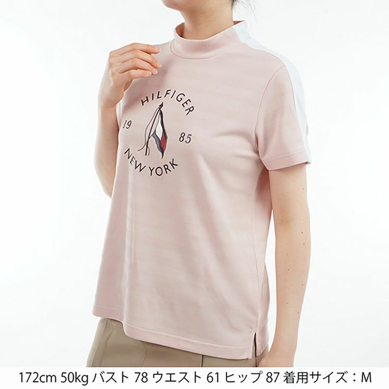 トミー ヒルフィガー ゴルフ Tommy Hilfiger Golf レディース レディース サークルロゴ 半袖モックネックシャツ THLA522 詳細16