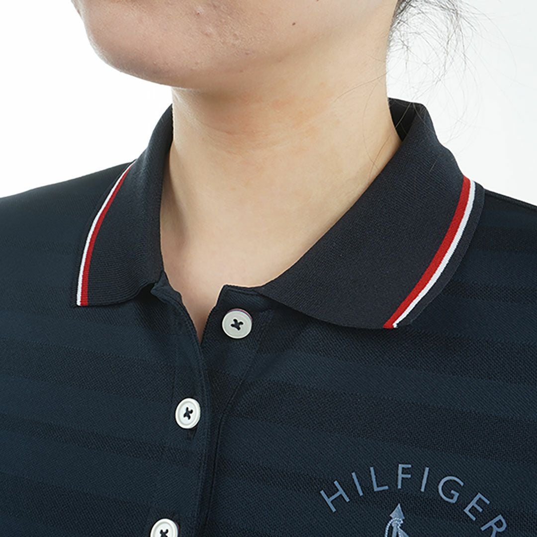 トミー ヒルフィガー ゴルフ Tommy Hilfiger Golf レディース レディース サークルロゴ ワンポイント半袖ポロシャツ THLA523 詳細11