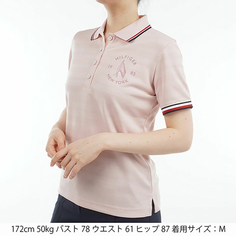 トミー ヒルフィガー ゴルフ Tommy Hilfiger Golf レディース レディース サークルロゴ ワンポイント半袖ポロシャツ THLA523 詳細17