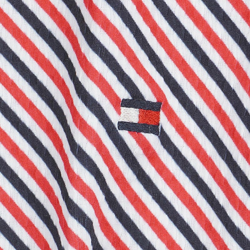 トミー ヒルフィガー ゴルフ Tommy Hilfiger Golf レディース レディース ストライプ キャップスリーブポロシャツ THLA524 詳細11