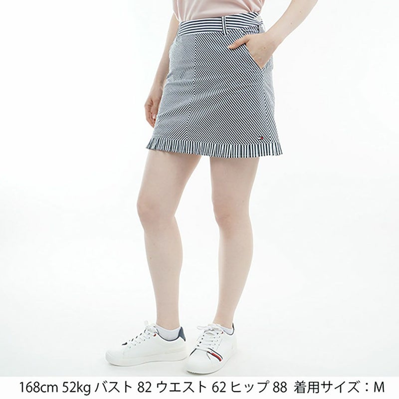 トミー ヒルフィガー ゴルフ Tommy Hilfiger Golf レディース レディース ストライプ ミニフリルスカート THLA525 詳細4