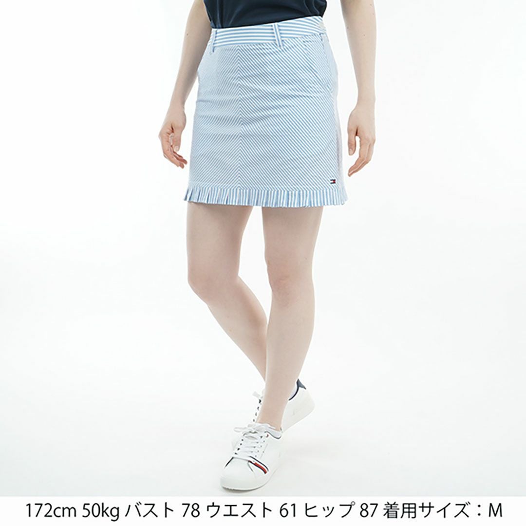 トミー ヒルフィガー ゴルフ Tommy Hilfiger Golf レディース レディース ストライプ ミニフリルスカート THLA525 詳細13