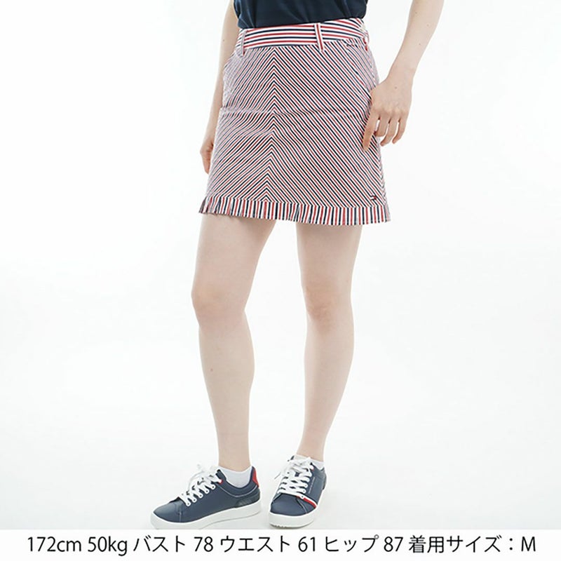 トミー ヒルフィガー ゴルフ Tommy Hilfiger Golf レディース レディース ストライプ ミニフリルスカート THLA525 詳細15