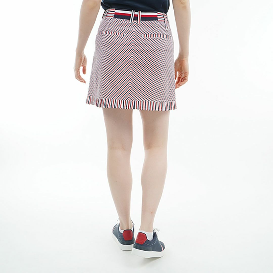 トミー ヒルフィガー ゴルフ Tommy Hilfiger Golf レディース レディース ストライプ ミニフリルスカート THLA525 詳細16