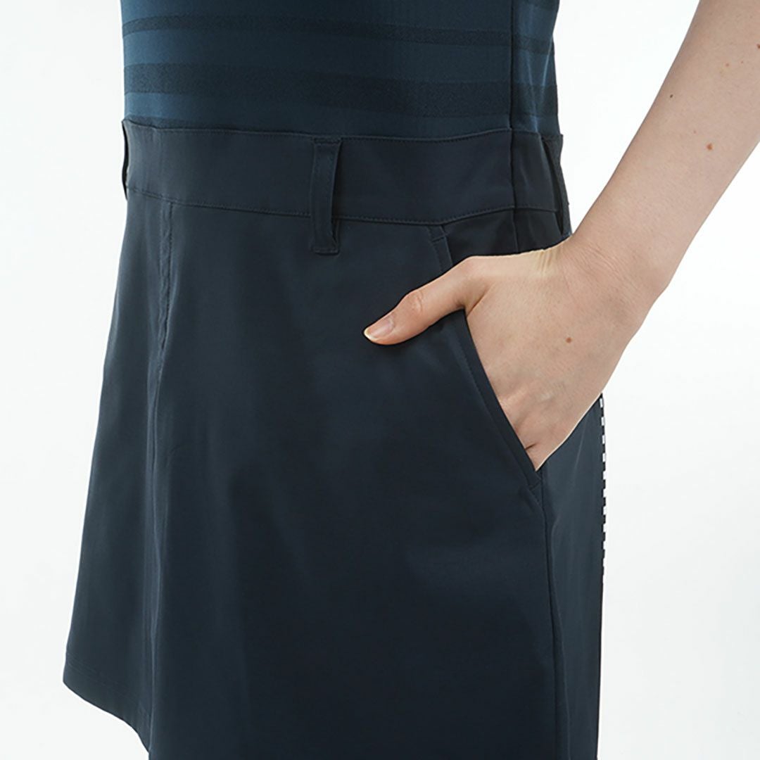 トミー ヒルフィガー ゴルフ Tommy Hilfiger Golf レディース レディース ノースリーブ コンビシャツワンピース THLA526 詳細9