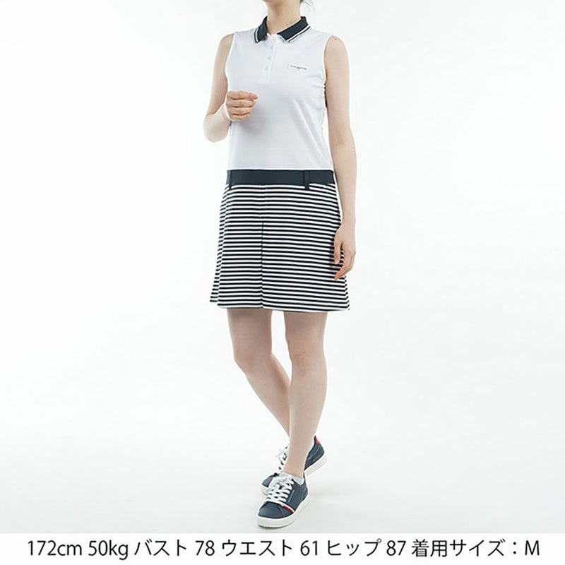 トミー ヒルフィガー ゴルフ Tommy Hilfiger Golf レディース レディース ノースリーブ コンビシャツワンピース THLA526 詳細16