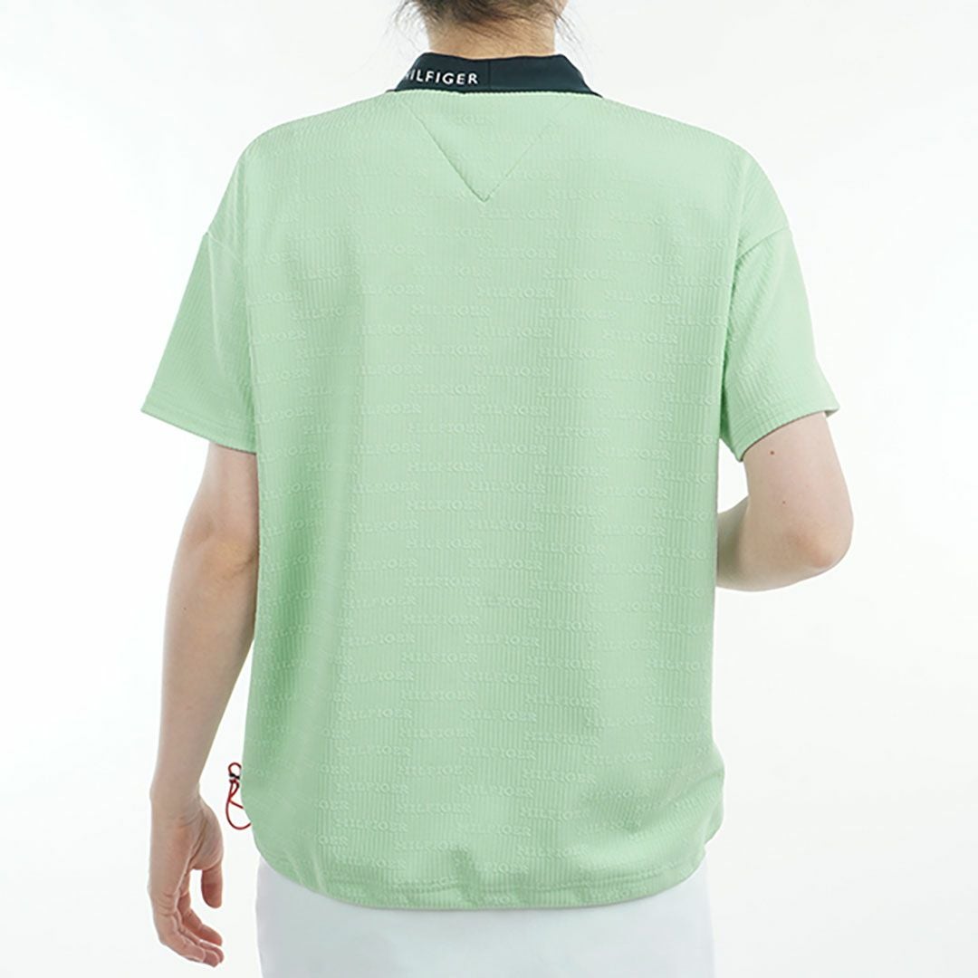 トミー ヒルフィガー ゴルフ Tommy Hilfiger Golf レディース レディース ジャカードリラックス 半袖モックネックシャツ THLA529 詳細18