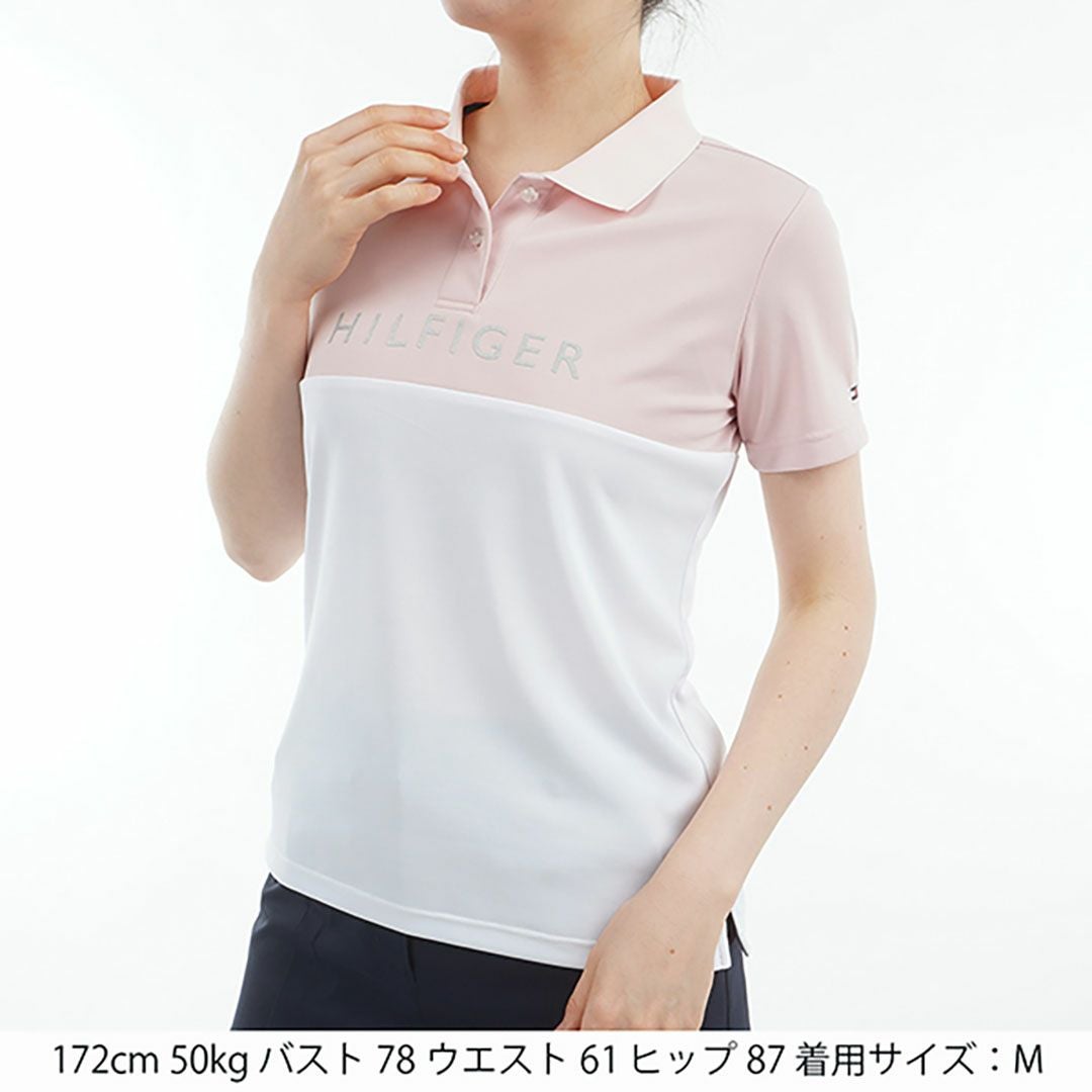 トミー ヒルフィガー ゴルフ Tommy Hilfiger Golf レディース レディース コントラストカラー 半袖ロゴポロシャツ THLA530 詳細16
