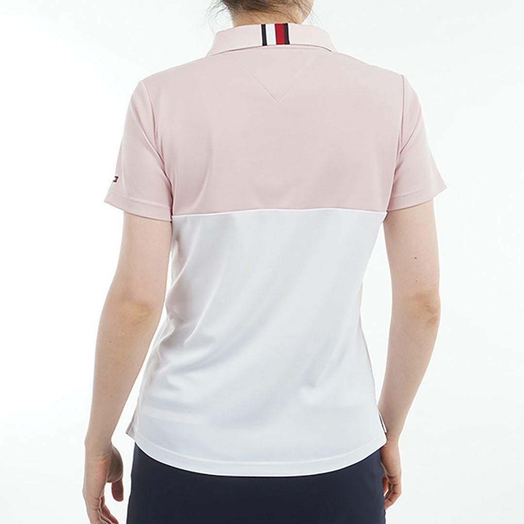 トミー ヒルフィガー ゴルフ Tommy Hilfiger Golf レディース レディース コントラストカラー 半袖ロゴポロシャツ THLA530 詳細17