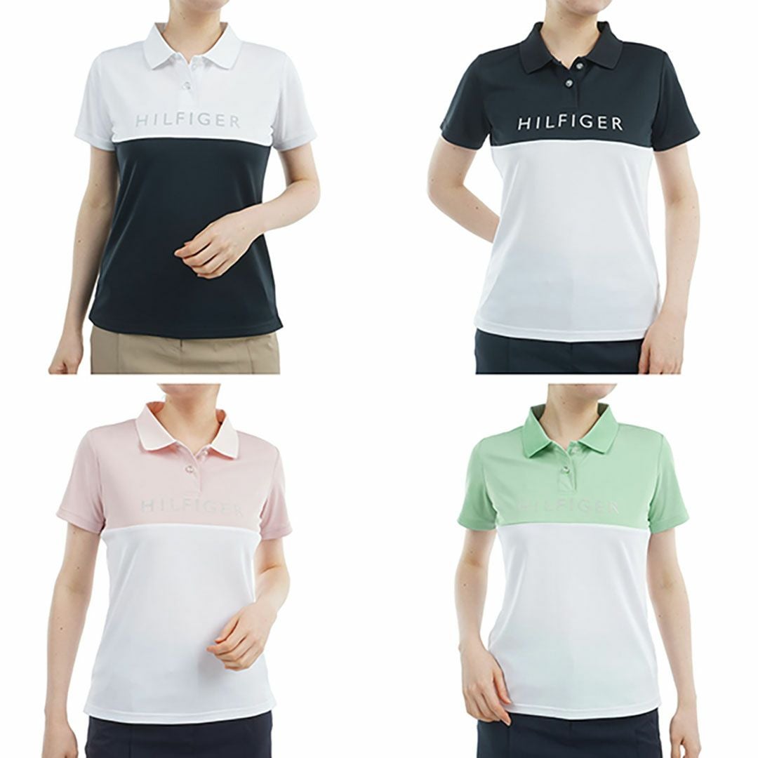 トミー ヒルフィガー ゴルフ Tommy Hilfiger Golf レディース レディース コントラストカラー 半袖ロゴポロシャツ THLA530 詳細20