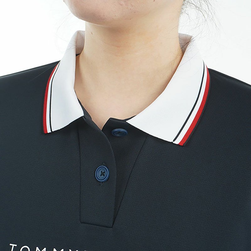 トミー ヒルフィガー ゴルフ Tommy Hilfiger Golf レディース レディース フロントロゴ ホワイトカラー半袖ポロシャツ THLA531 詳細12