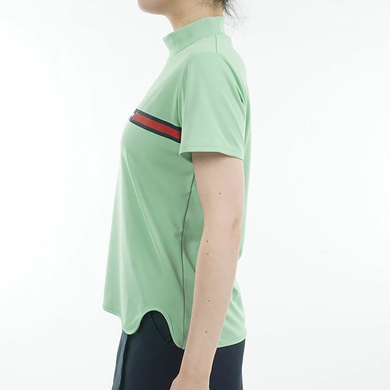 トミー ヒルフィガー ゴルフ Tommy Hilfiger Golf レディース レディース ラインロゴ 半袖モックネックシャツ THLA532 詳細7