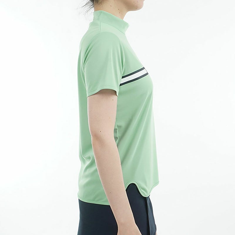 トミー ヒルフィガー ゴルフ Tommy Hilfiger Golf レディース レディース ラインロゴ 半袖モックネックシャツ THLA532 詳細9