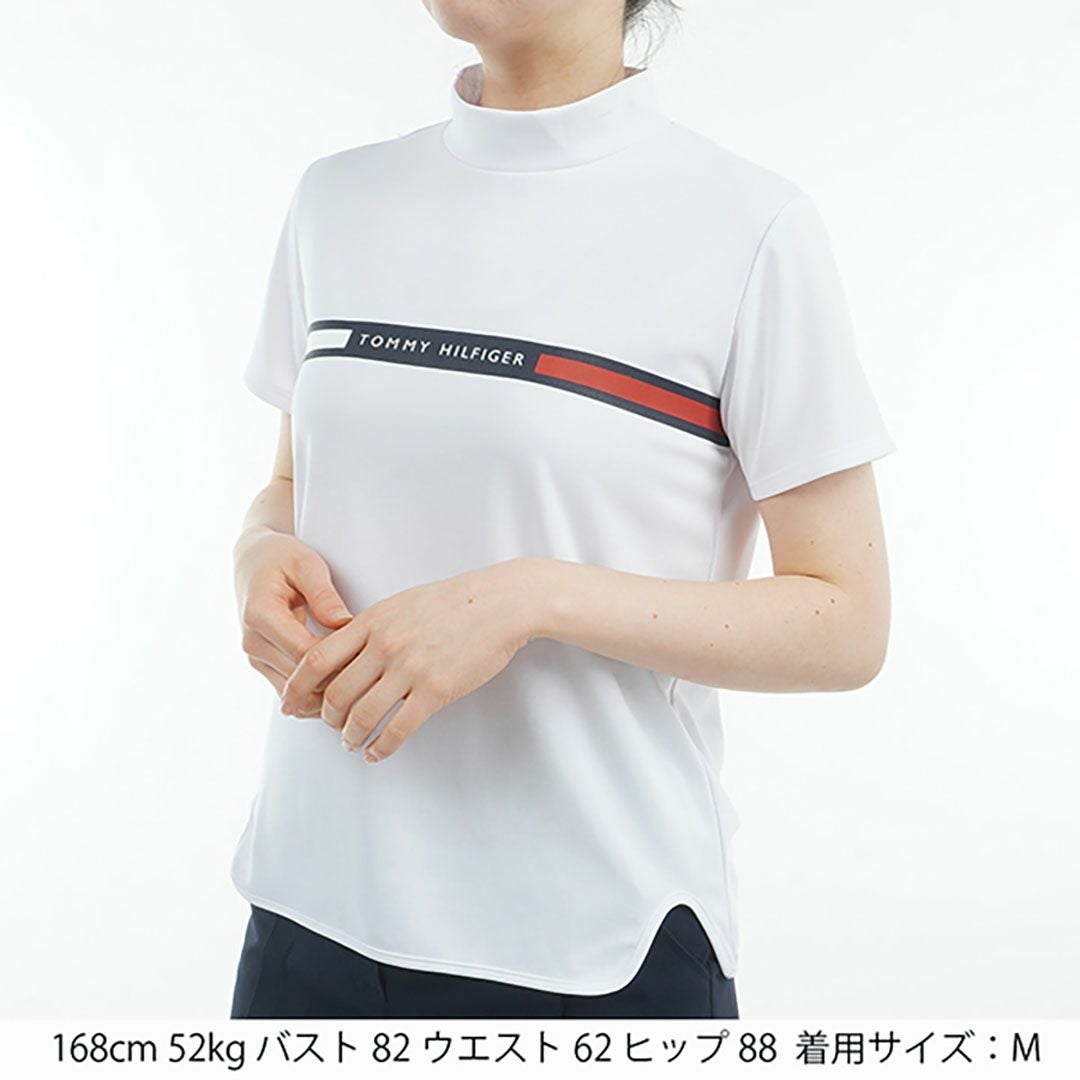 LPFG ウィメンズ オールオーバー 半袖モックネックシャツ新品 30％OFF】[トミー ヒルフィガー ゴルフ]レディース ラインロゴ 半袖